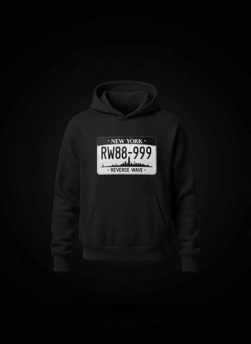 Reverse Wave License Hoodie